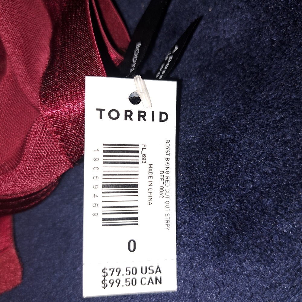 Torrid lingerie Burgundy Size 0